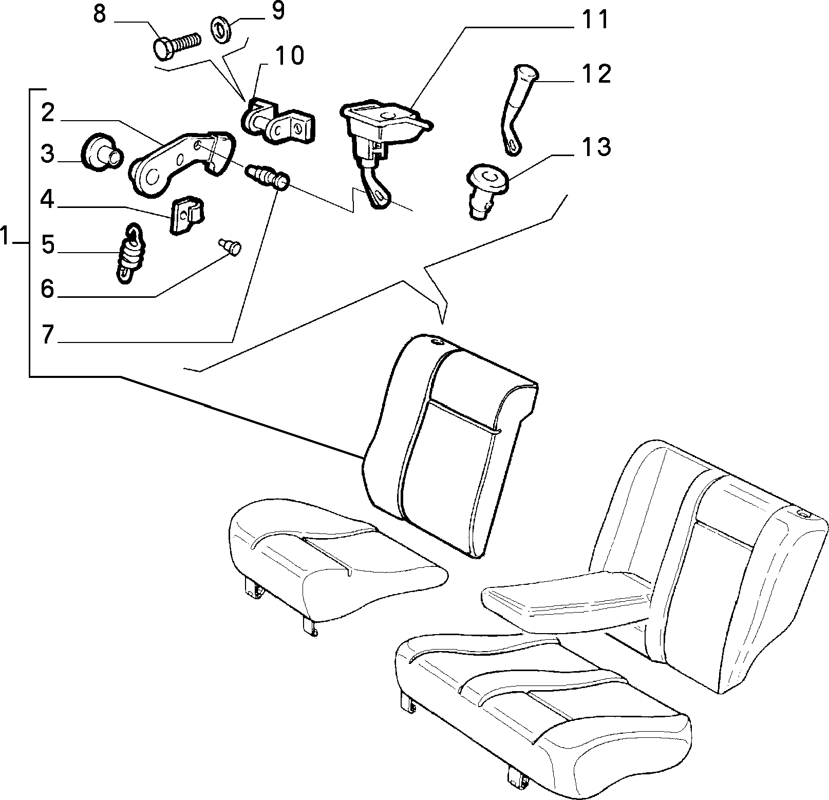 70613/02 REAR SEAT