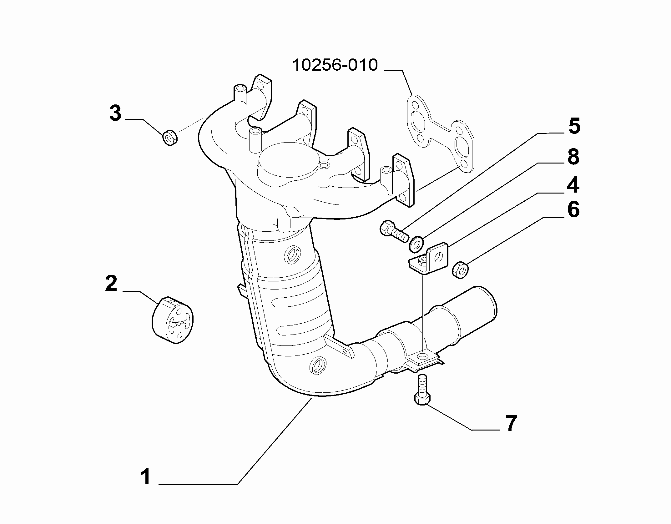 10258-010 FRONT PIPING