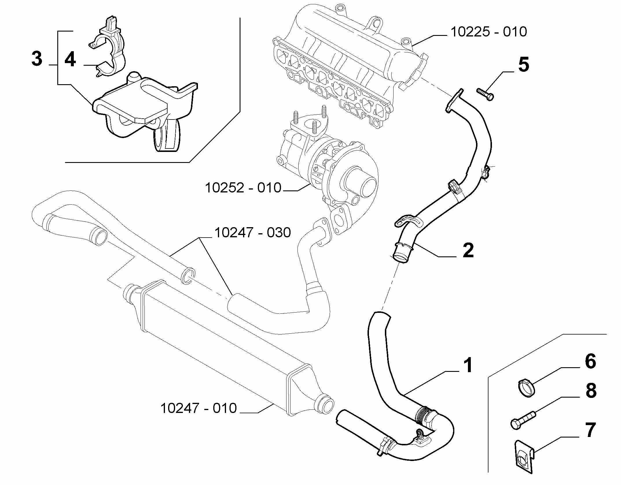 10247-020 COOLER PIPING SUCTION DUCT
