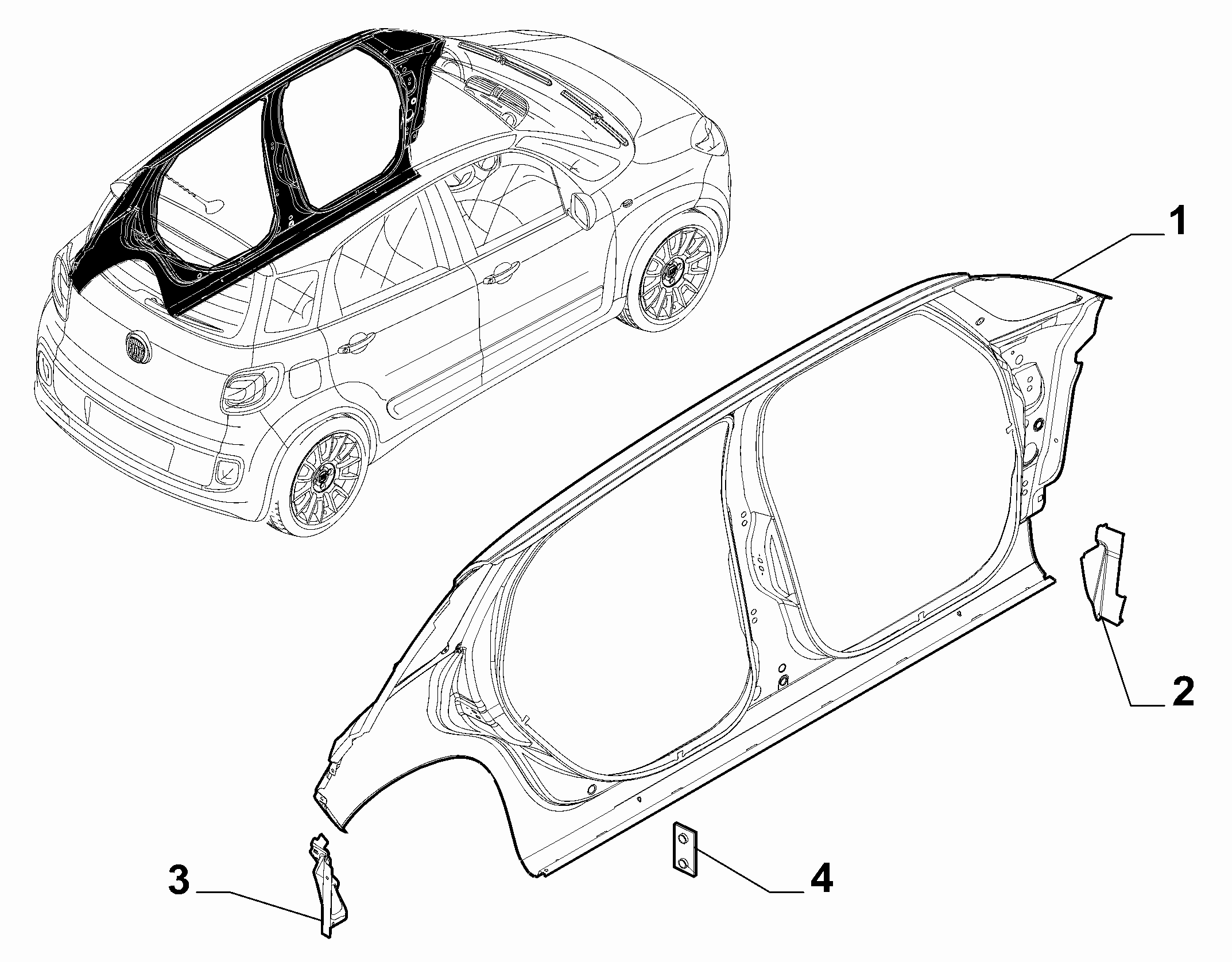 70019-010 EXTERNAL SIDE FRAME