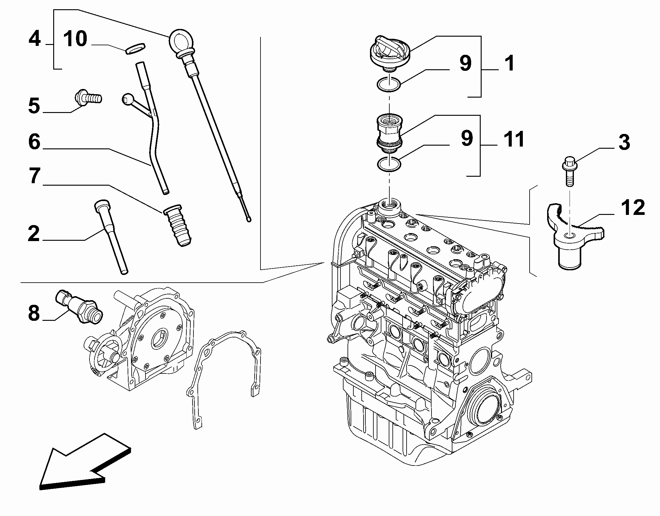 10301-060 DIP STICK, CAP, TRANSMITTER AND PRESSURE ROD