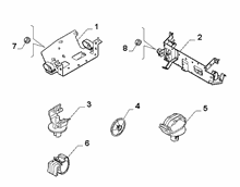 55527-020 DASHBOARD CABLE SET FASTENERS