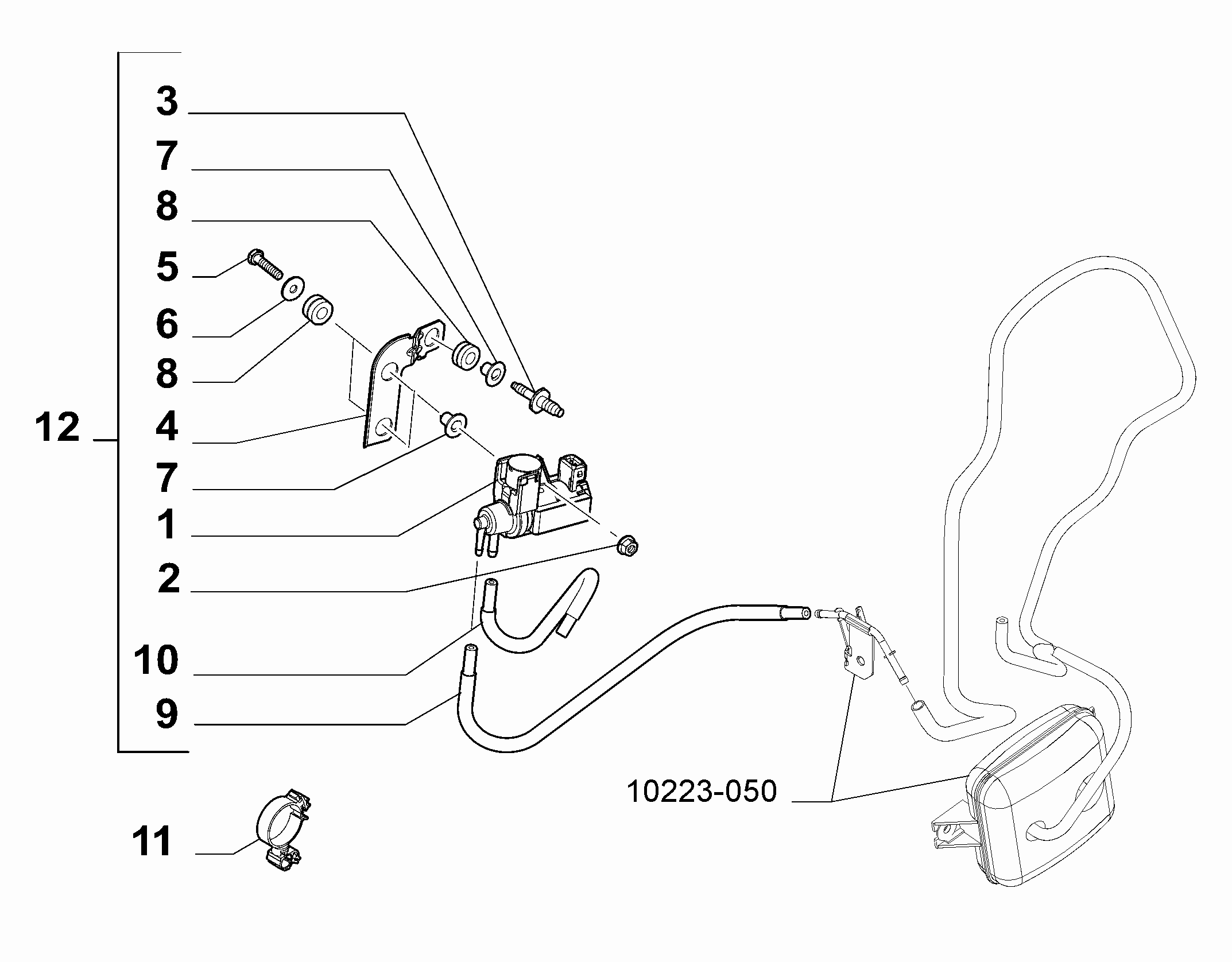 10260-030 DIESEL VALVE PRESSURE GUAGE BOOSTER