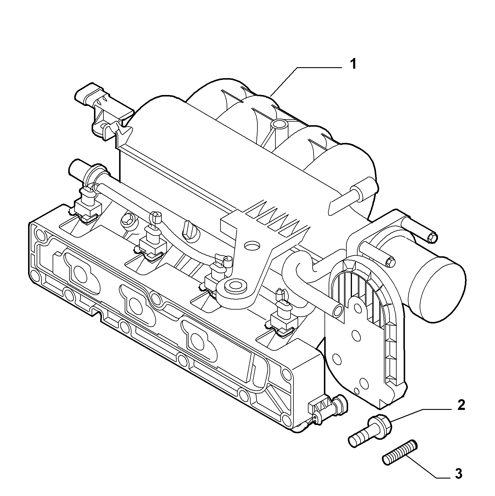 10255-010 INTAKE MANIFOLD AND BUTTERFLY CLIPS