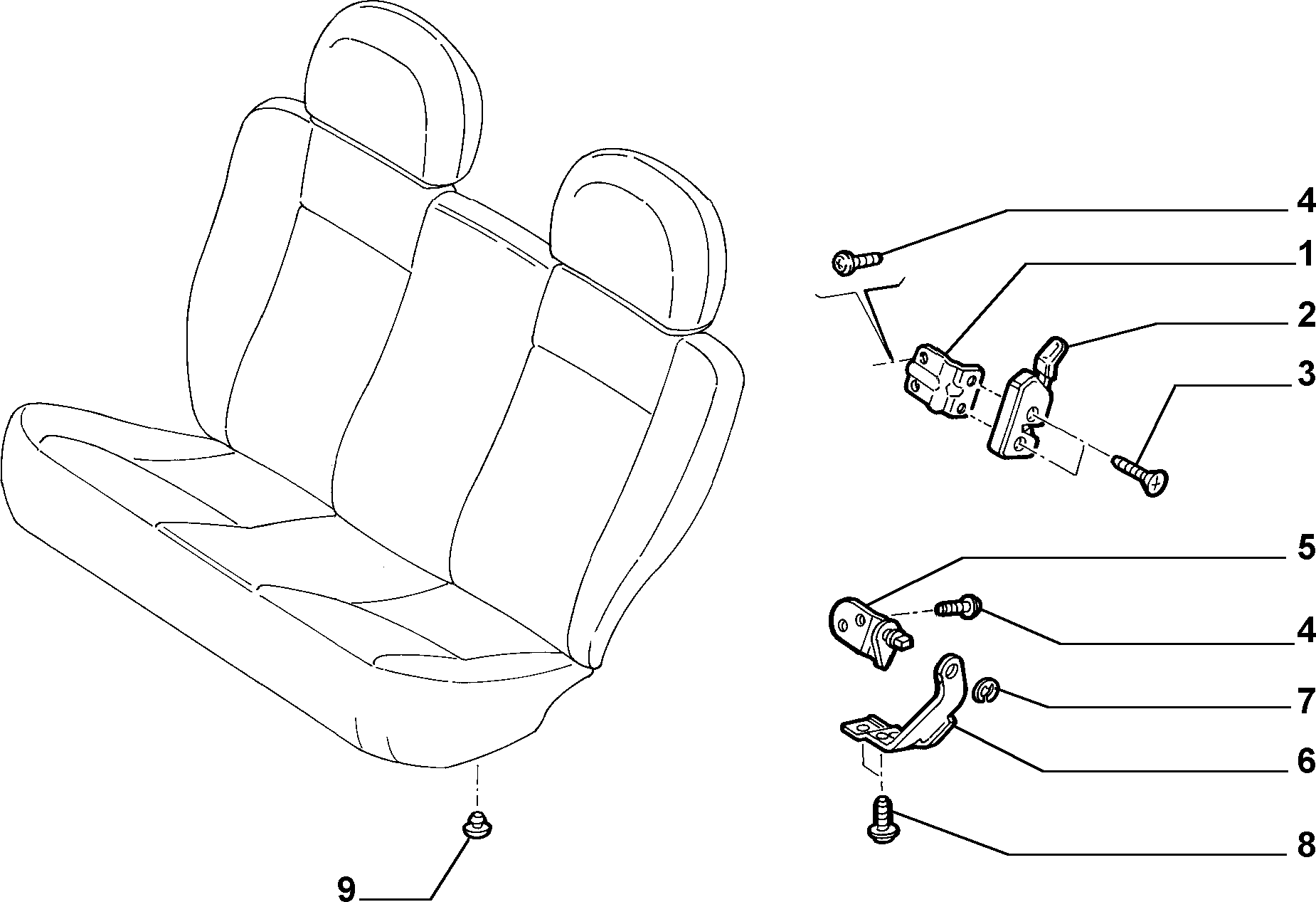 70613/03 REAR SEAT