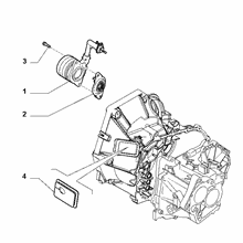 21207-040 HYDRAULIC ACTUATOR CLUTCH RELEASE