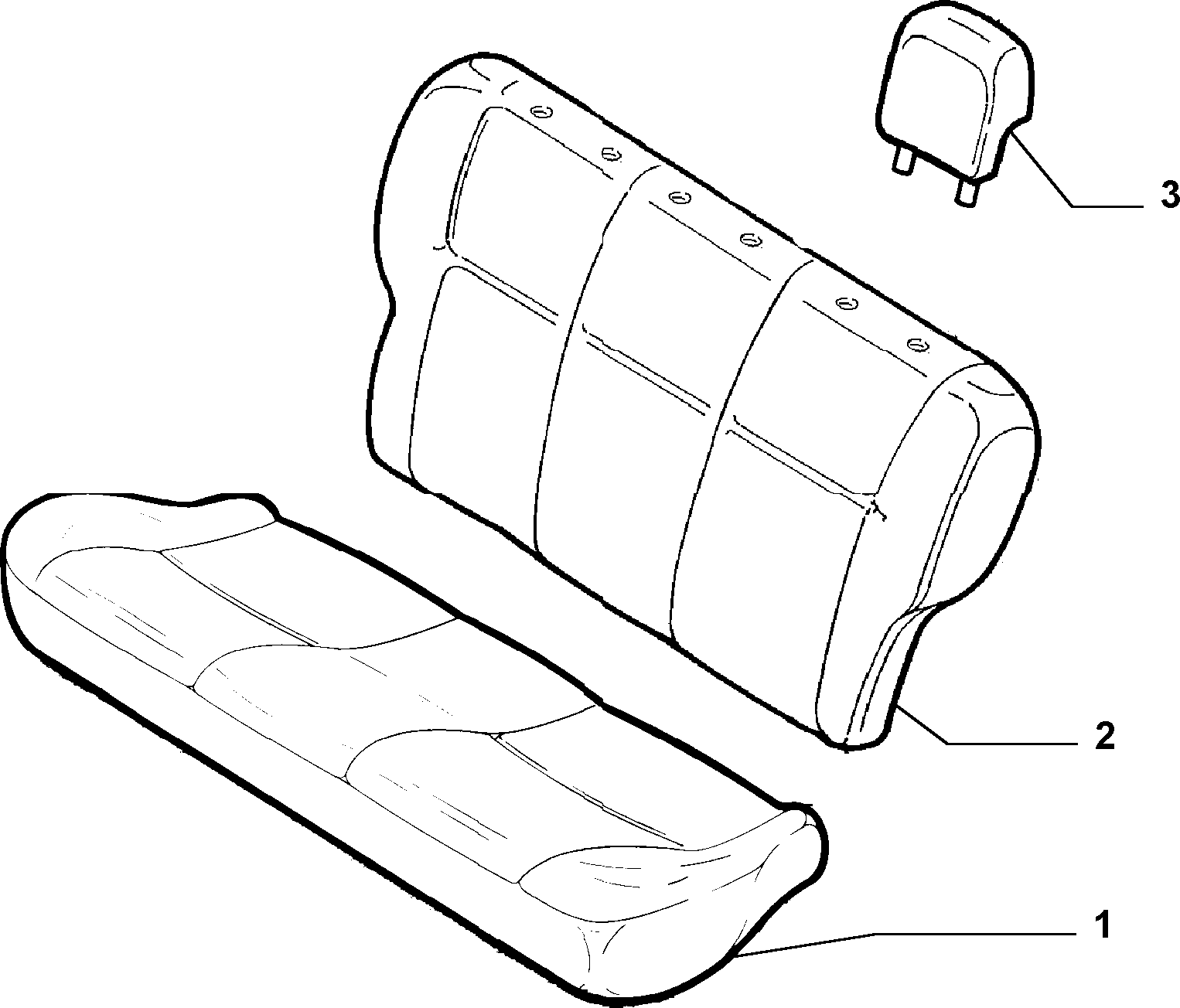 70615/03 REAR SEAT LINING
