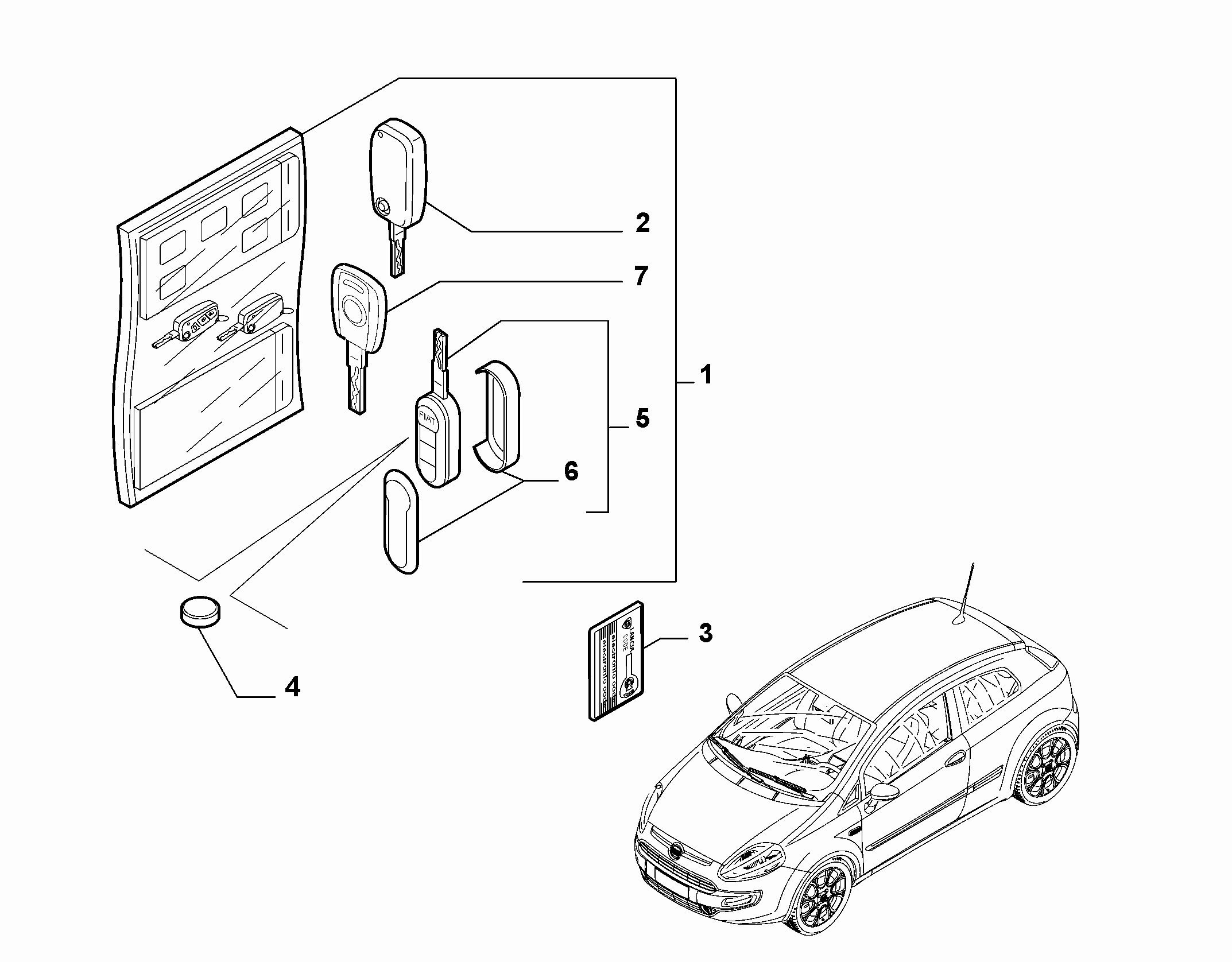 55202-020 KEY KIT AND OPENING SYSTEM