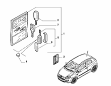 55202-020 KEY KIT AND OPENING SYSTEM