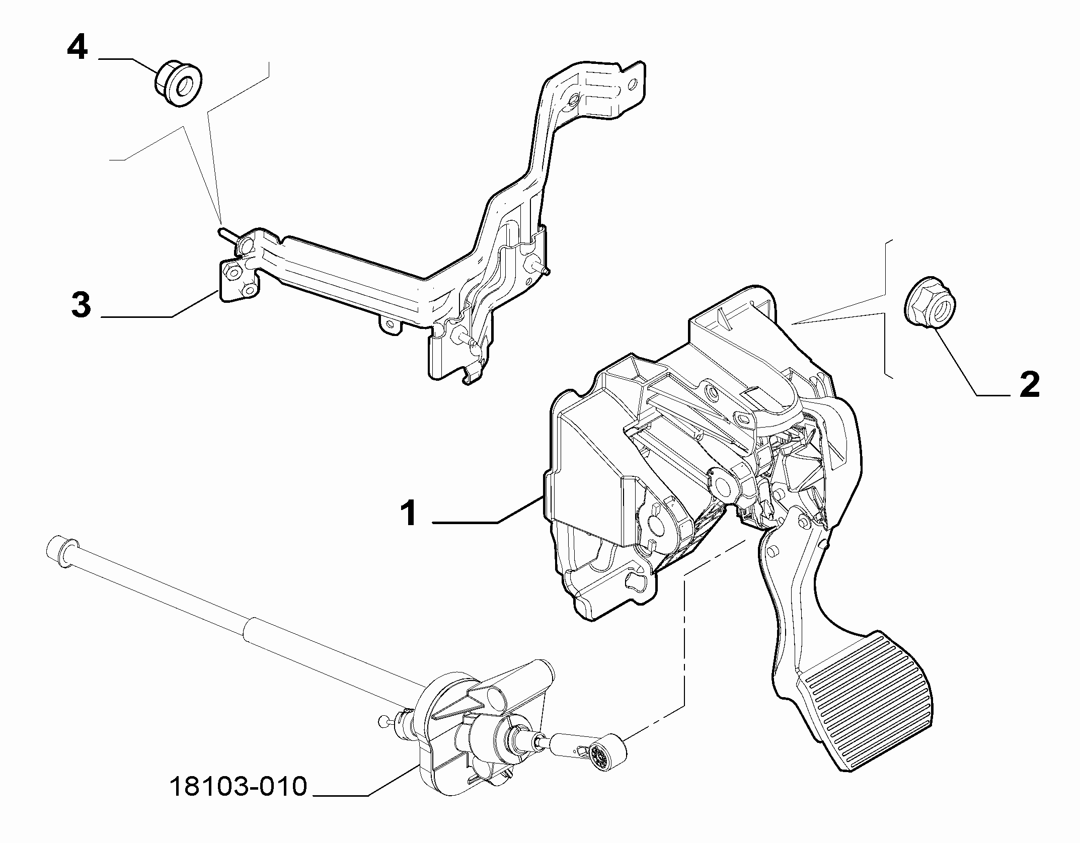 33101-010 RUDDER BAR