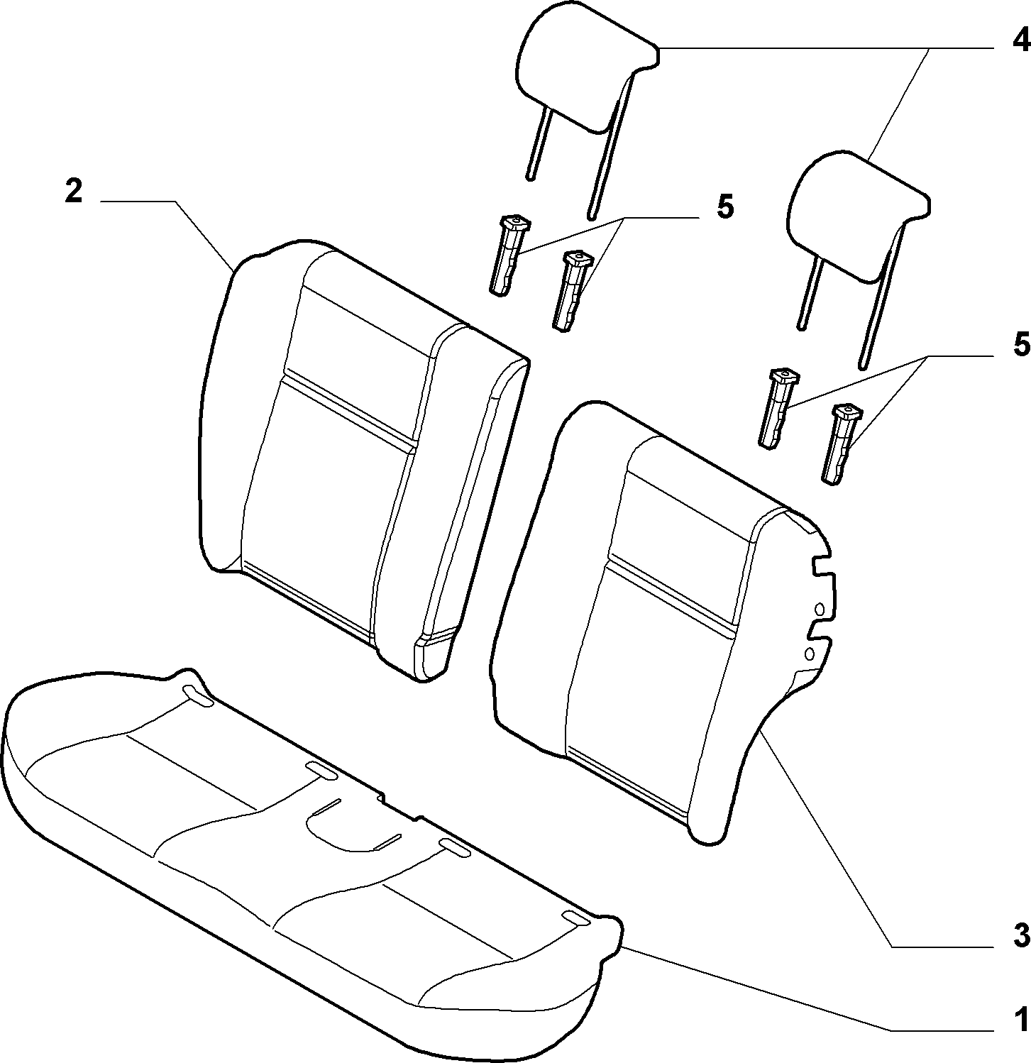 70615/07 REAR SEAT LINING