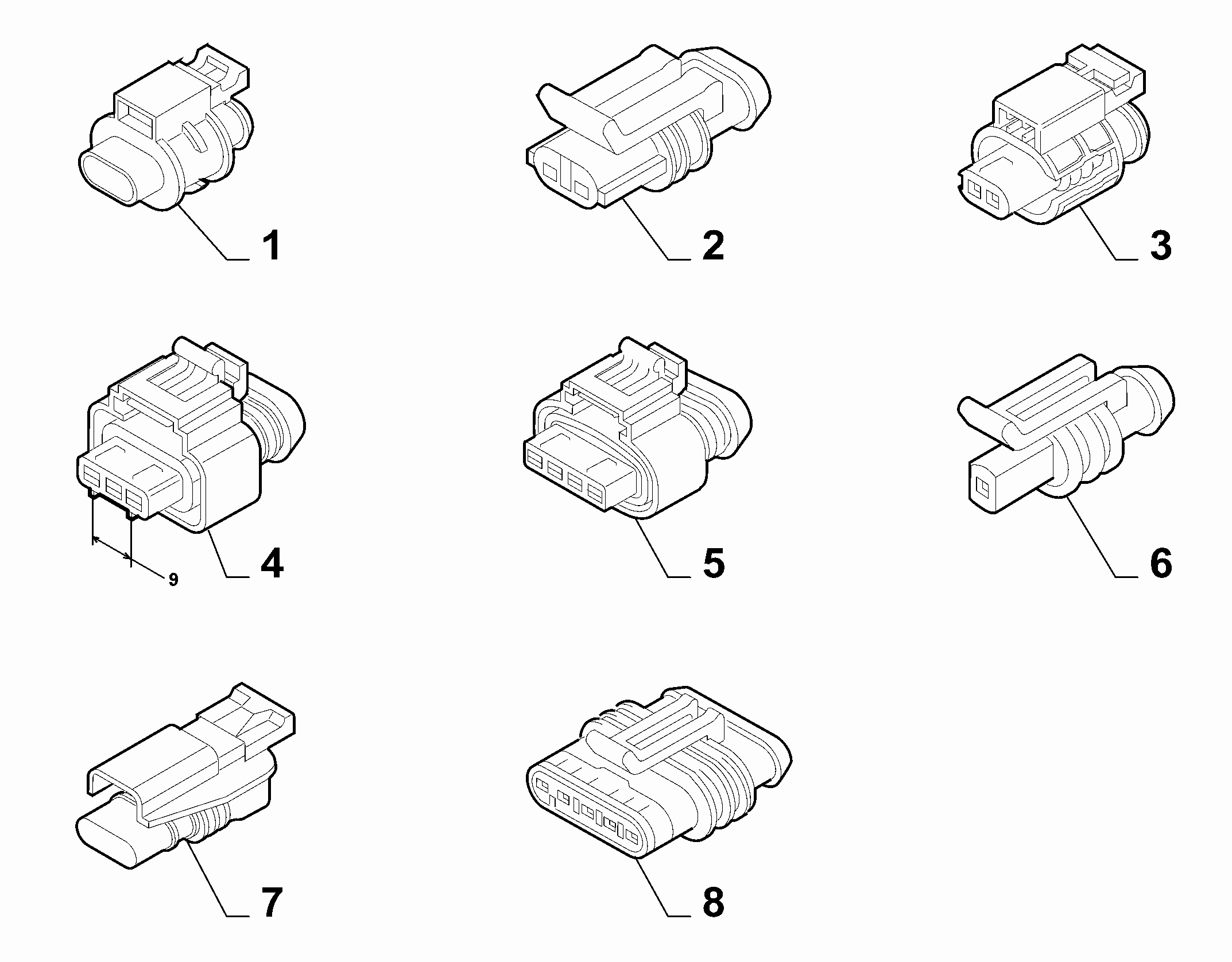 10226-060 ENGINE HARNESS CONNECTORS