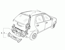 70004/00 КУЗОВ, РАМЫ (ЗАДНЯЯ ЧАСТЬ) 
