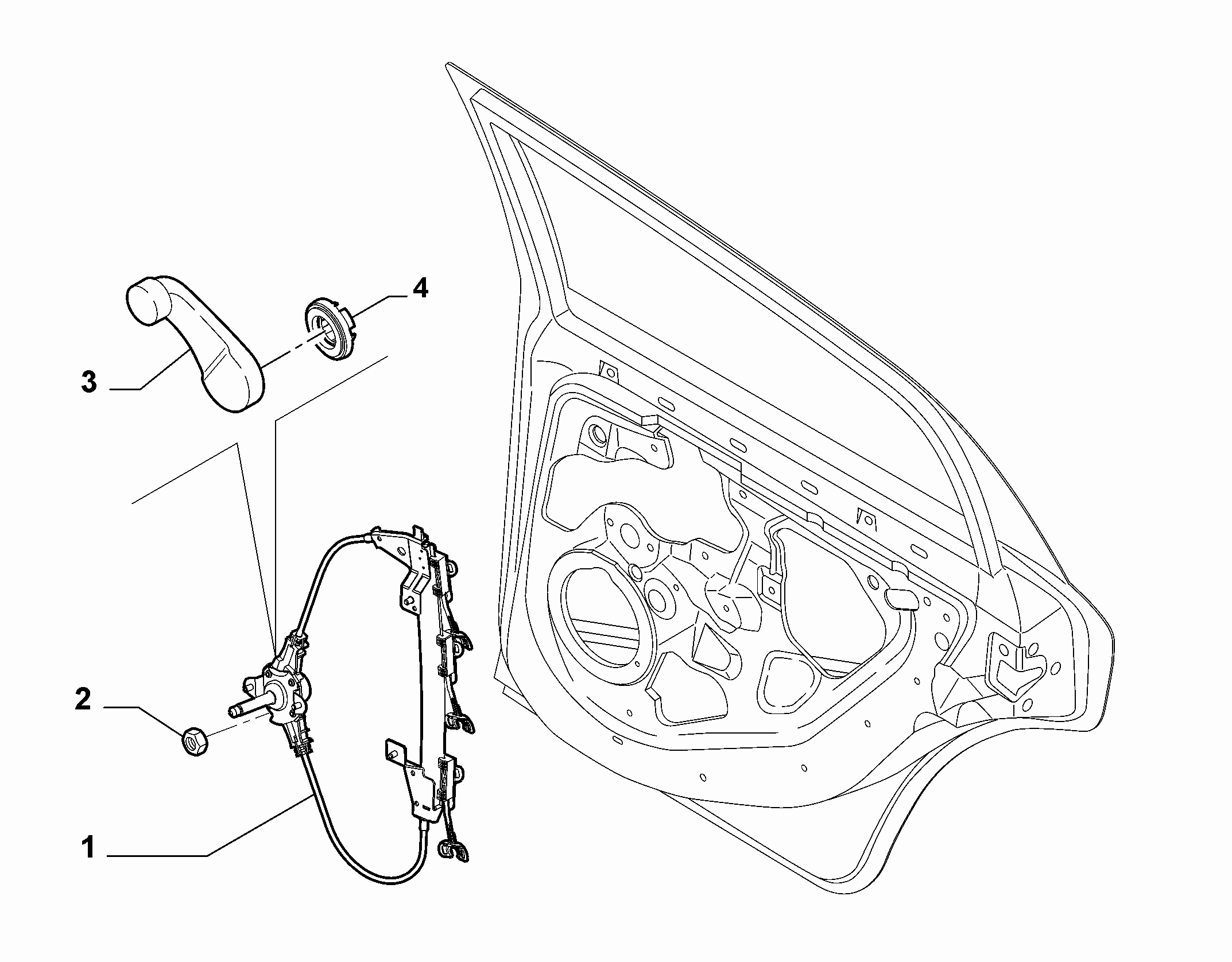 70136-040 REAR DOOR WINDOW