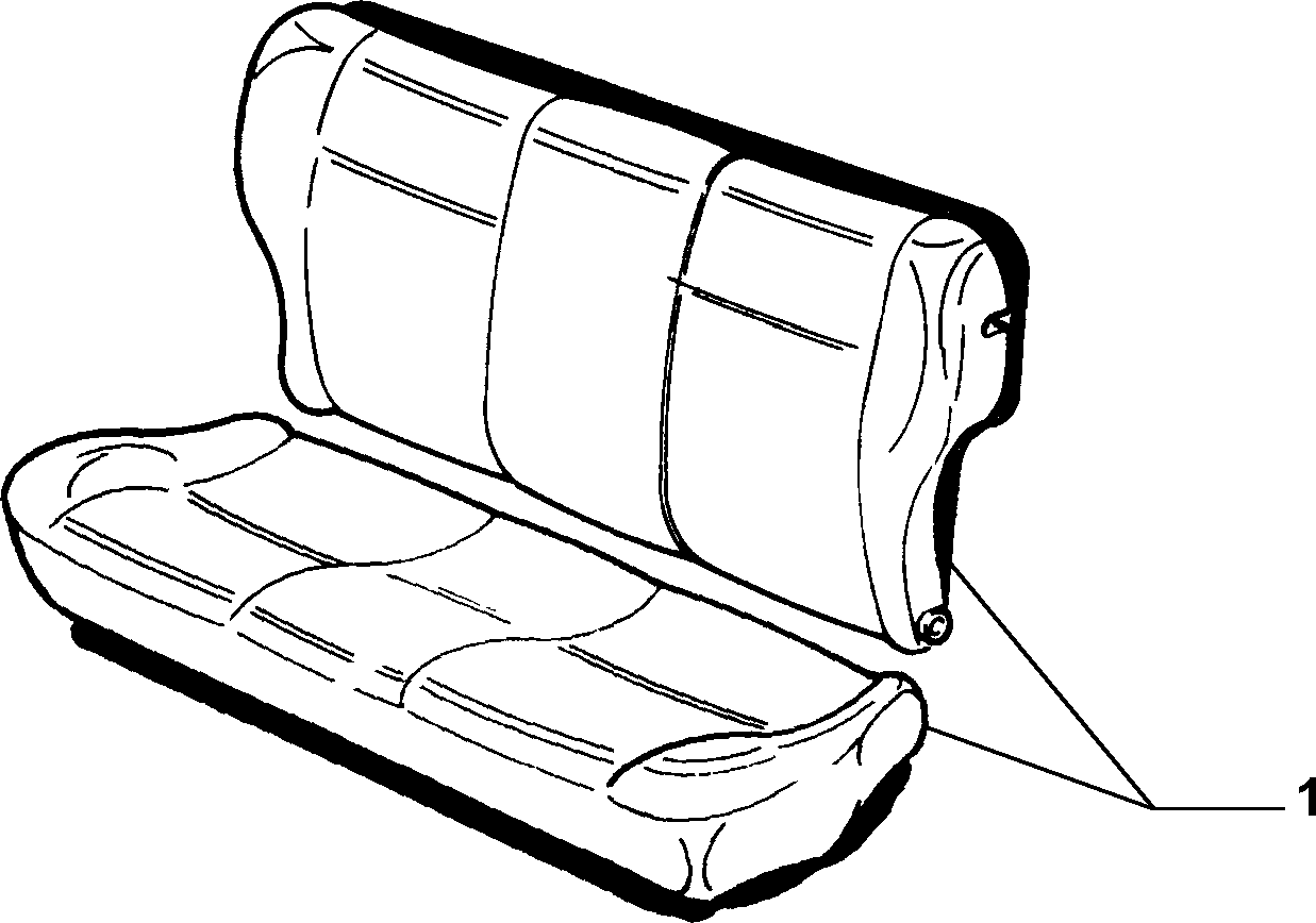 70613/02 REAR SEAT