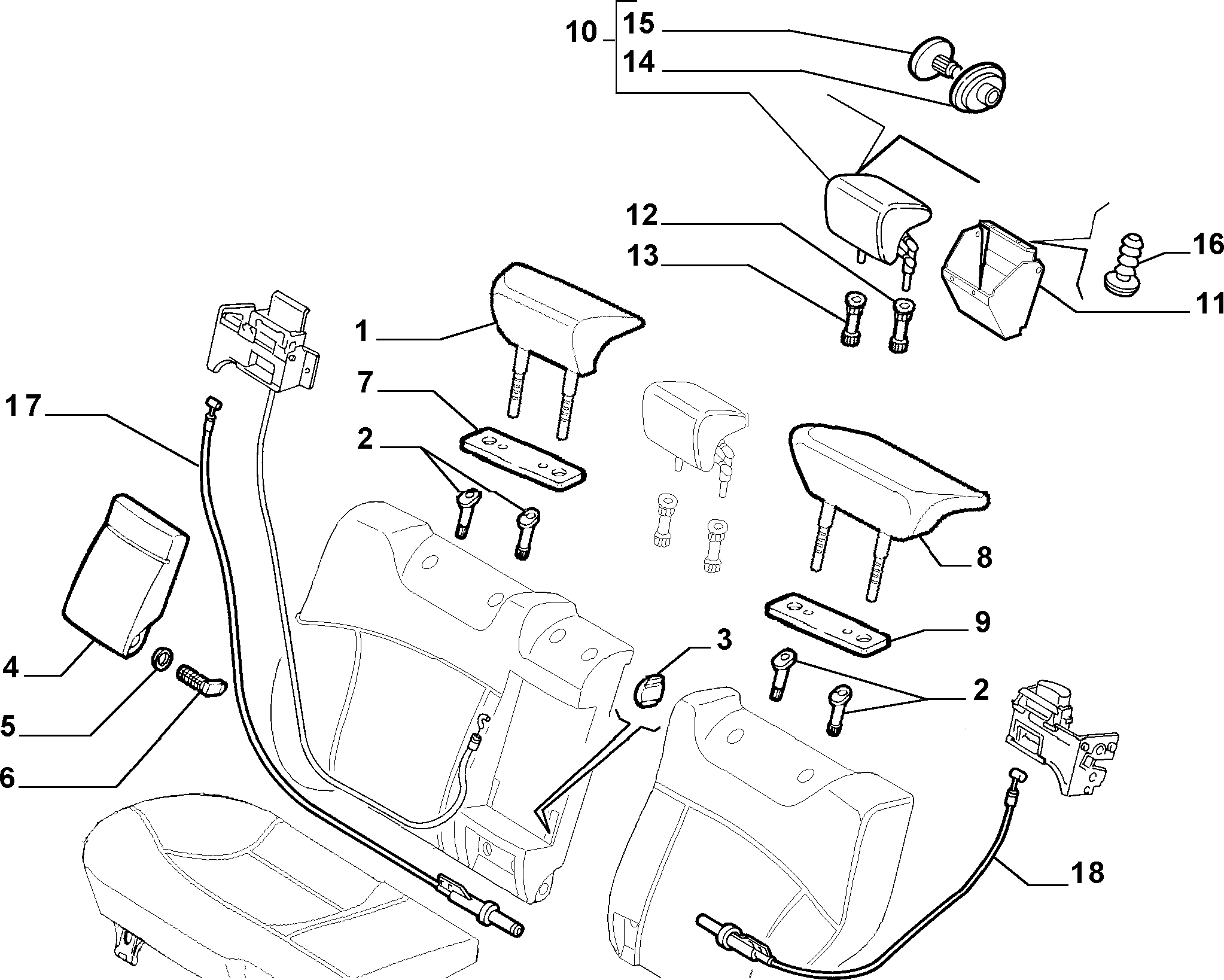 70613/03 REAR SEAT