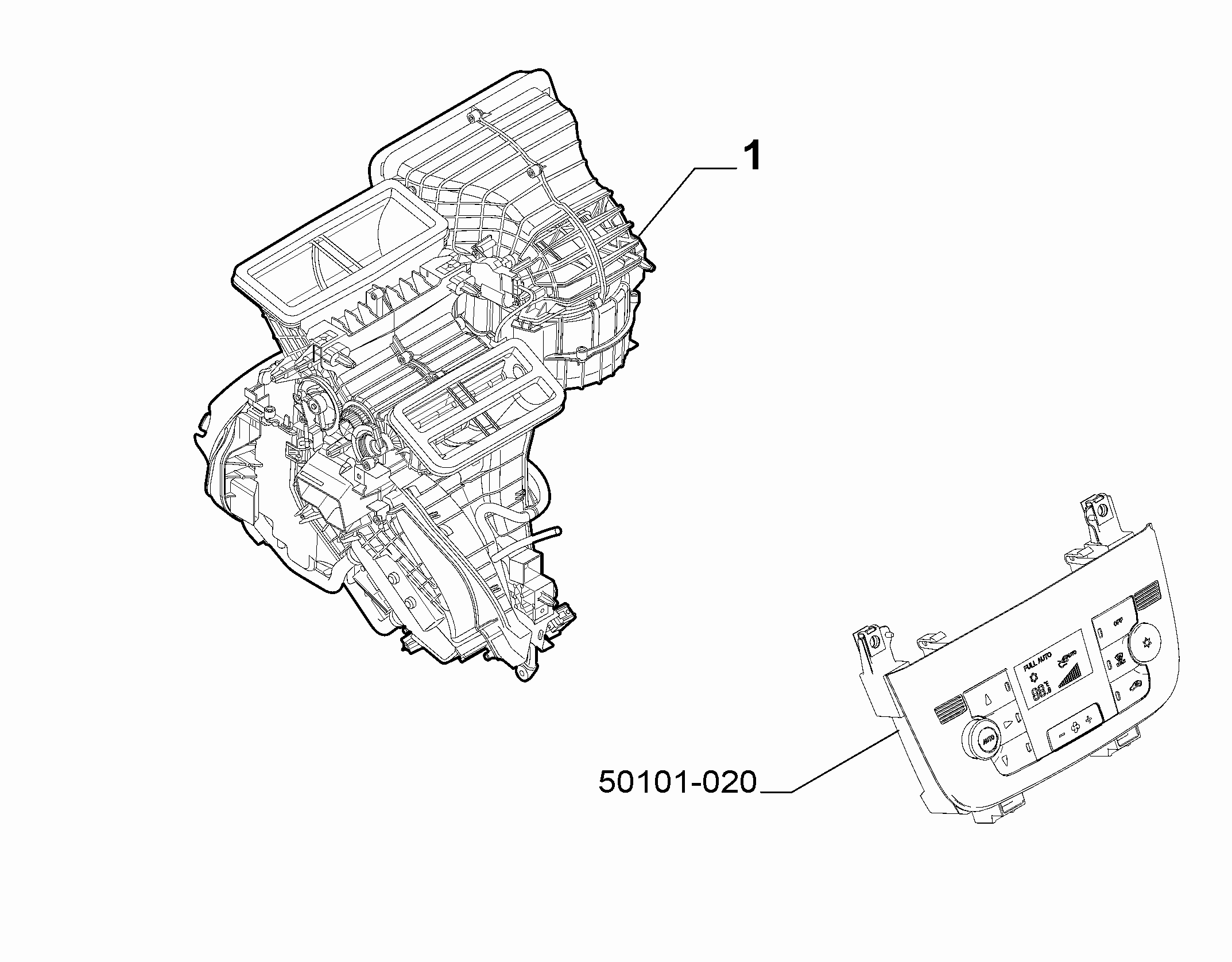50101-010 HEATER/AIR CON