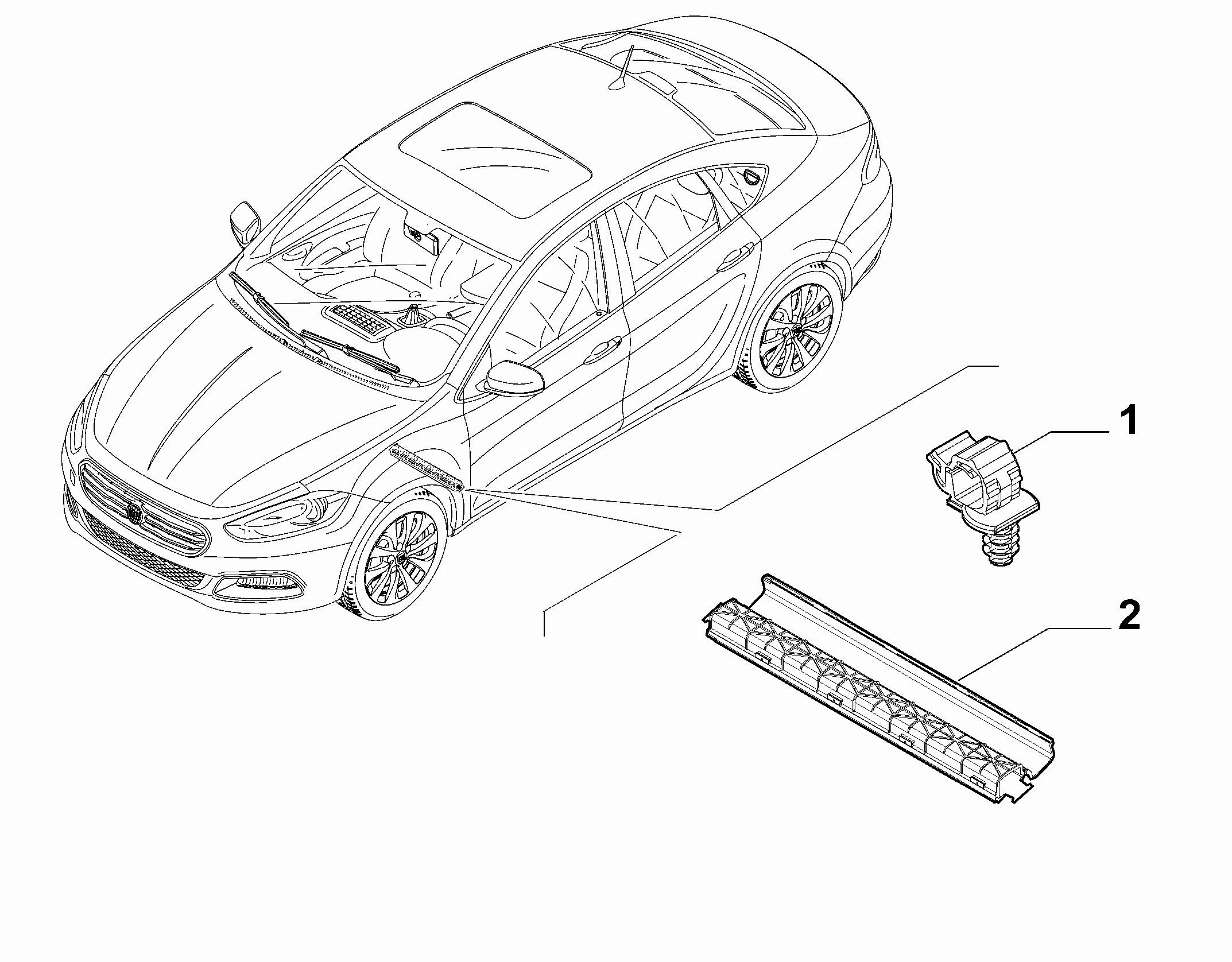 55527-010 CABLE SET FIXINGS