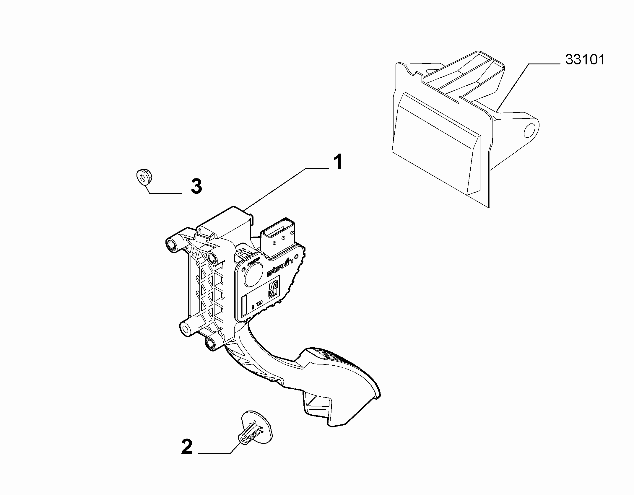 10222-010 ACCELERATOR PEDAL COMMAND