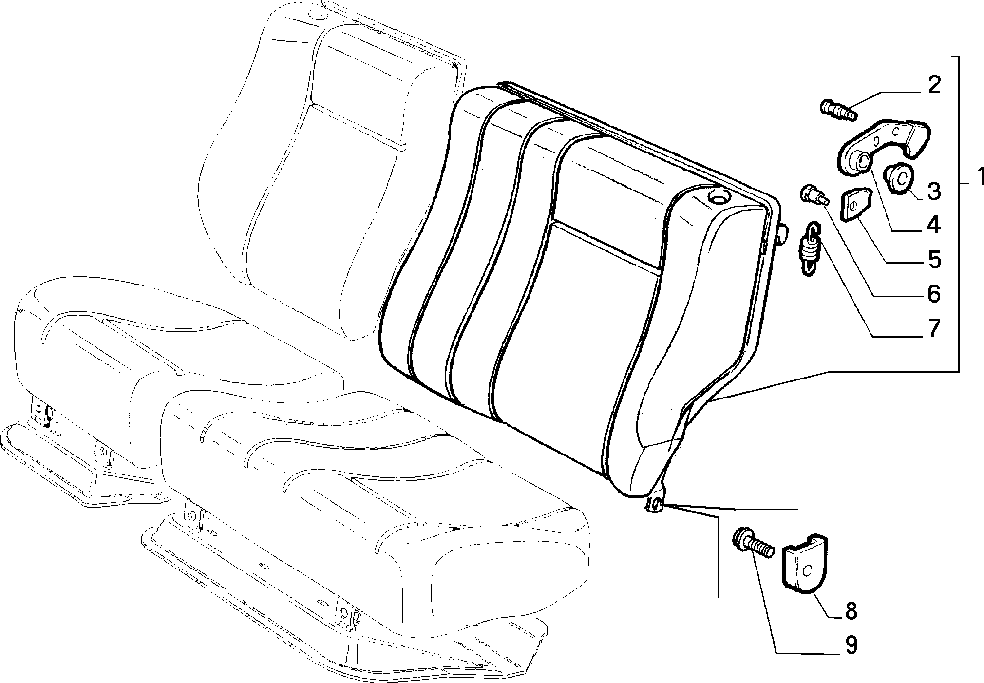 70613/02 REAR SEAT