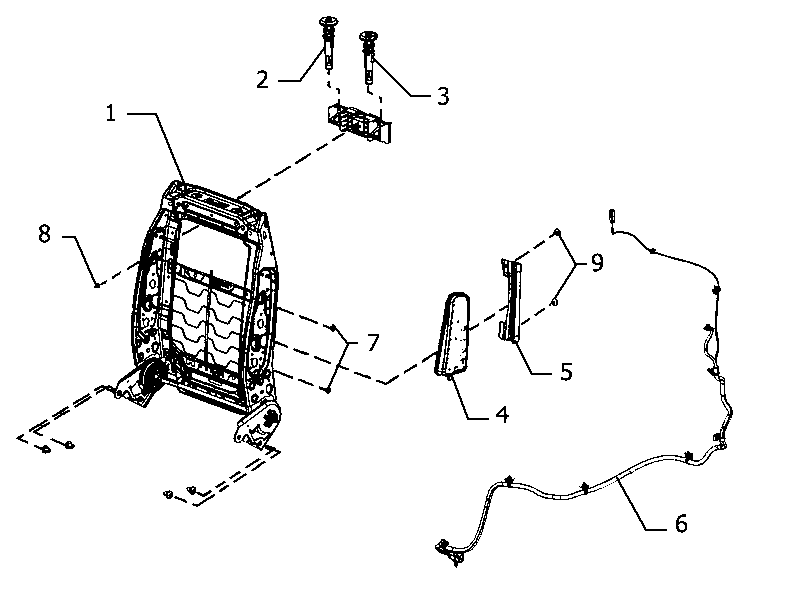 70601-080 FRONT SEAT, DRIVER SIDE