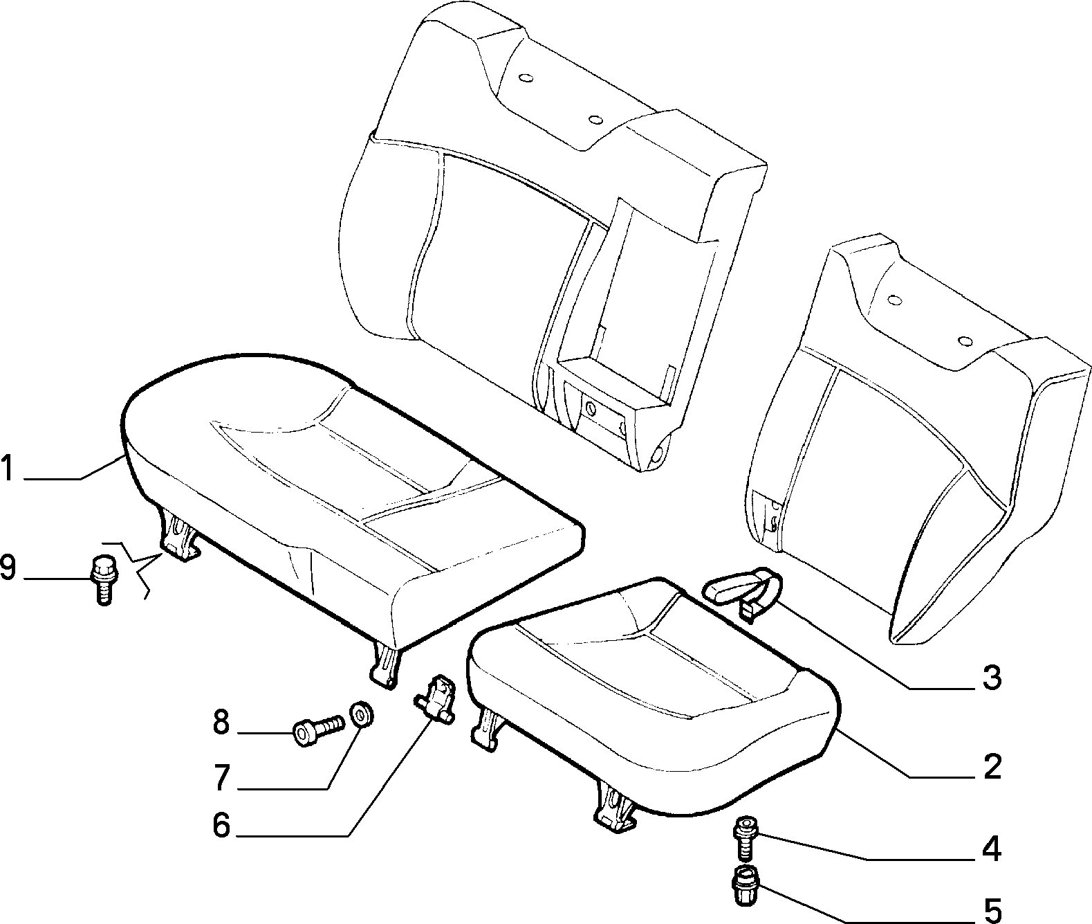 70613/03 REAR SEAT