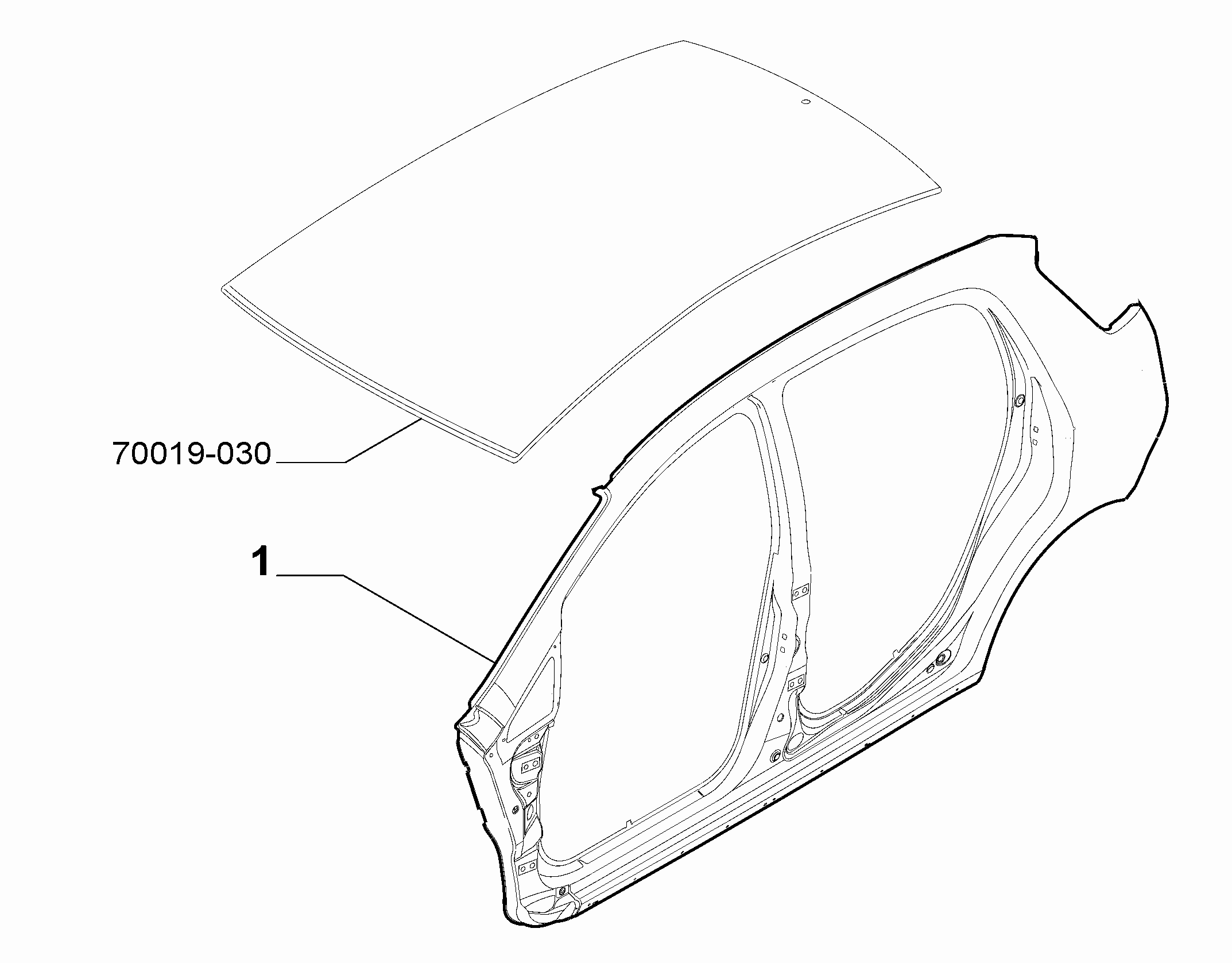 70019-010 EXTERNAL SIDE FRAME