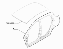 70019-010 EXTERNAL SIDE FRAME