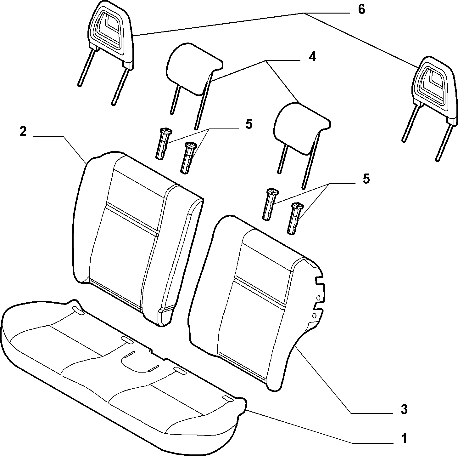 70615/05 REAR SEAT LINING