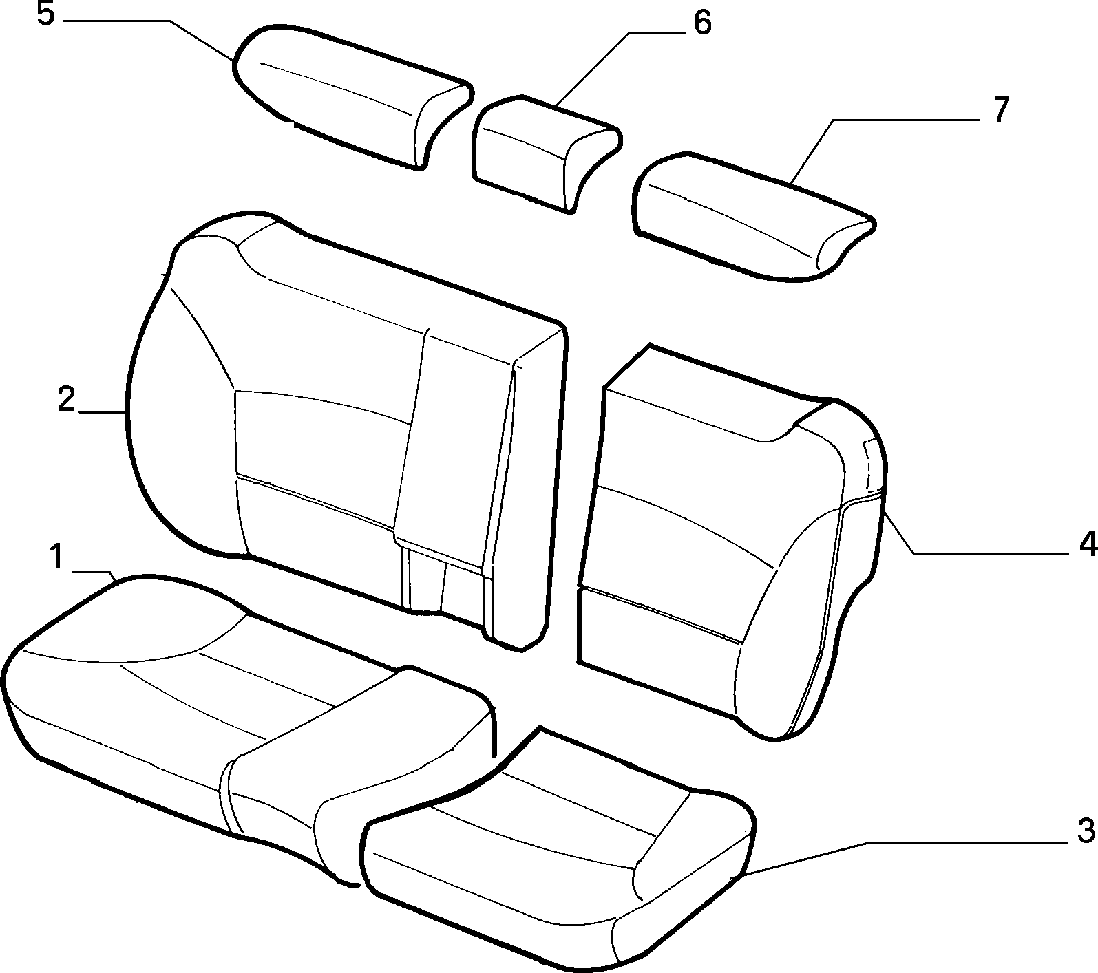 70615/01 REAR SEAT LINING