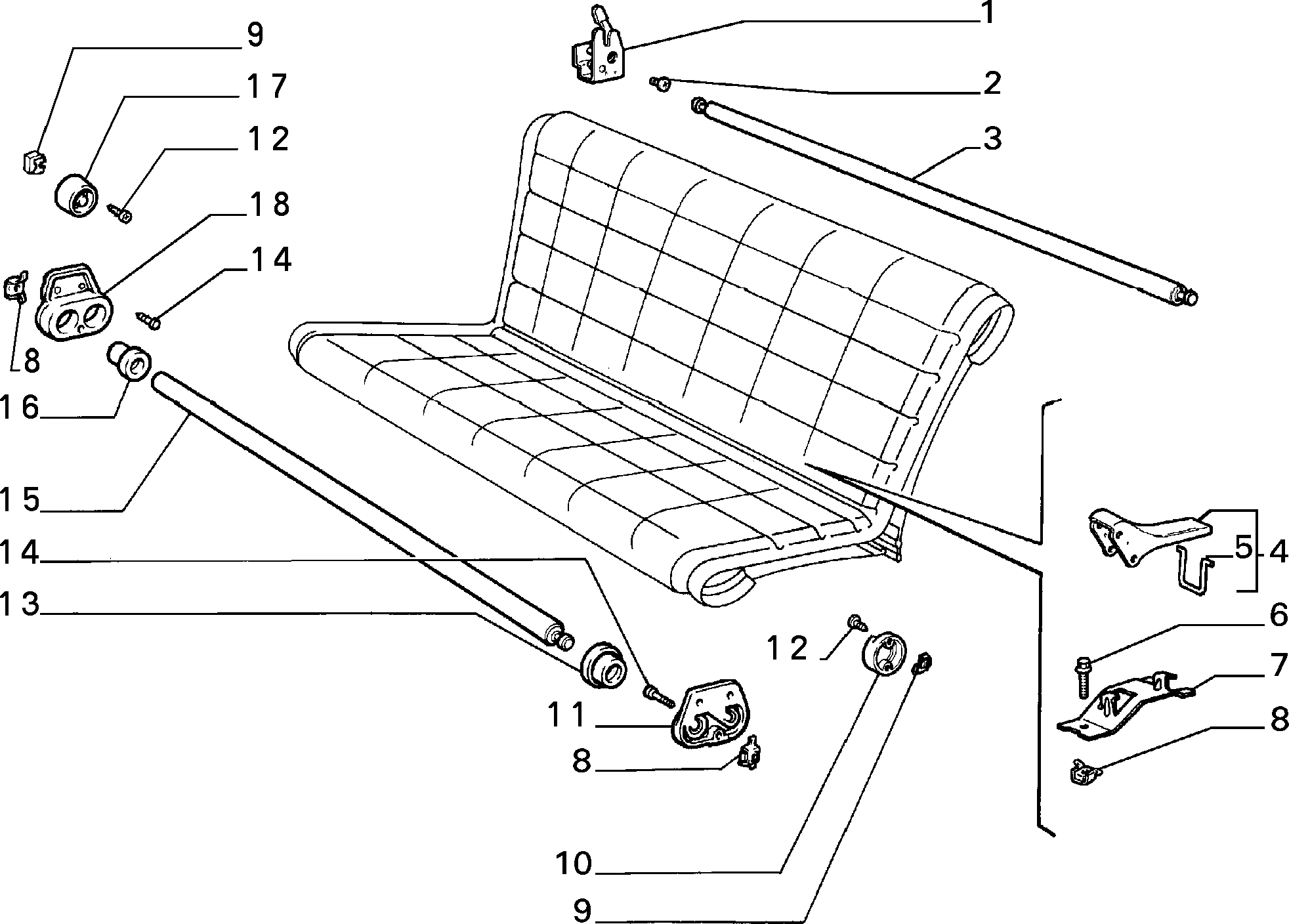 70613/00 REAR SEAT