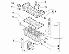 10101-020 CYLINDER HEAD AND GASKETS