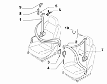 70527-010 FRONT SEAT BELTS