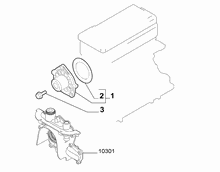 10402-010 WATER PUMP AND GASKETS