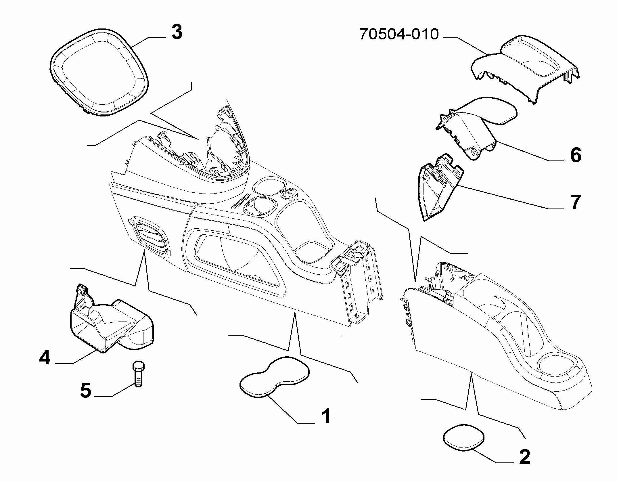 70504-040 COVERS  -  BEZELS - AIR DIFFUSER