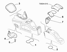 70504-040 COVERS  -  BEZELS - AIR DIFFUSER