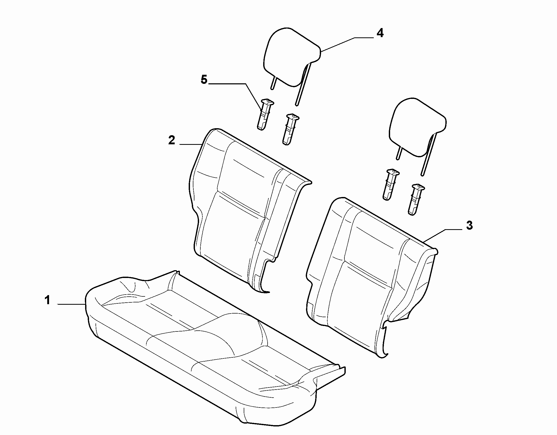 70615/10 REAR SEAT LINING