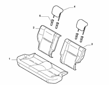 70615/10 REAR SEAT LINING