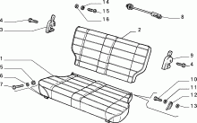 70613/00 REAR SEAT 