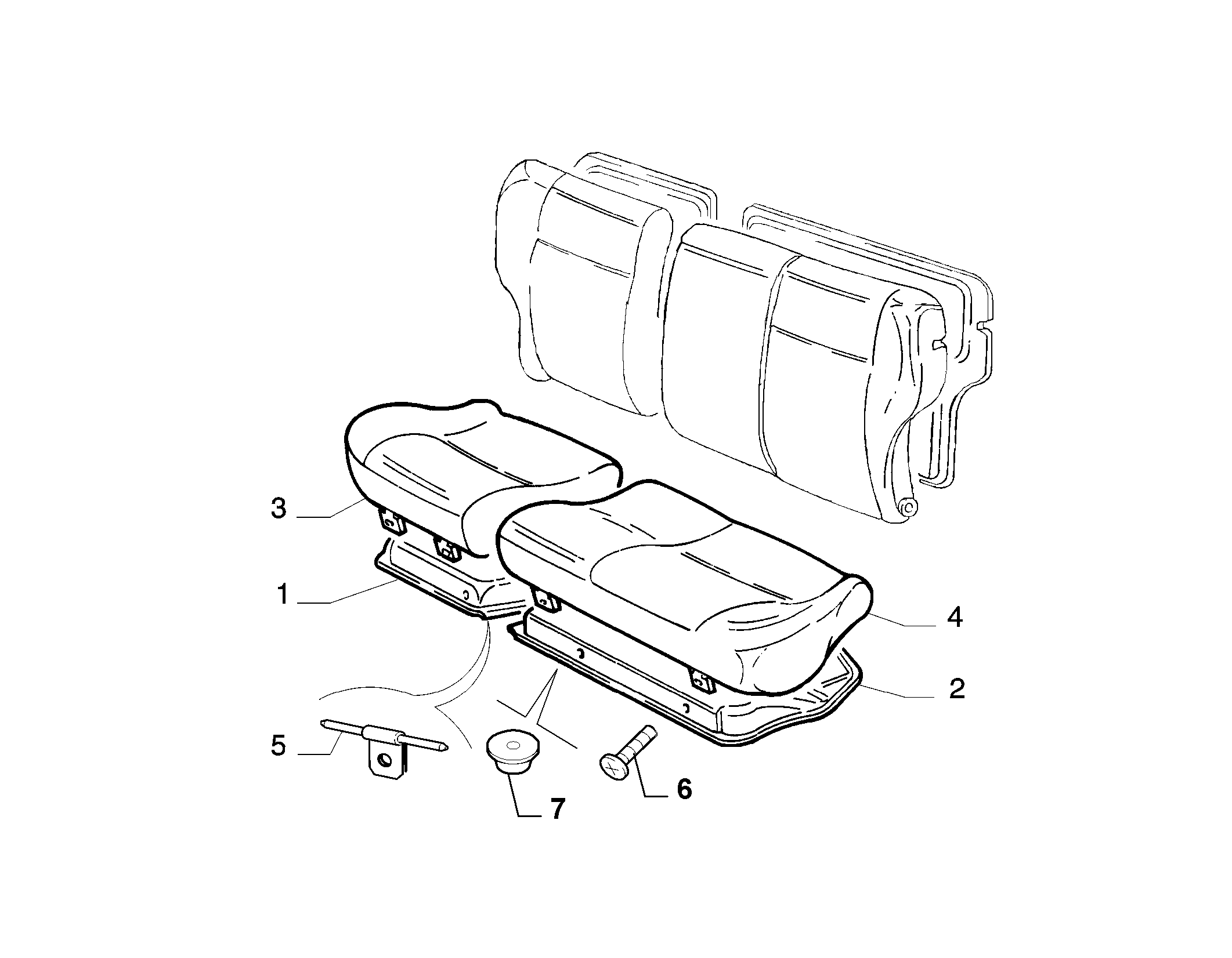 70613/01 REAR SEAT
