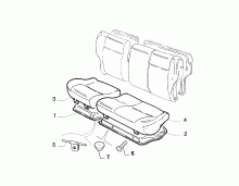 70613/01 REAR SEAT