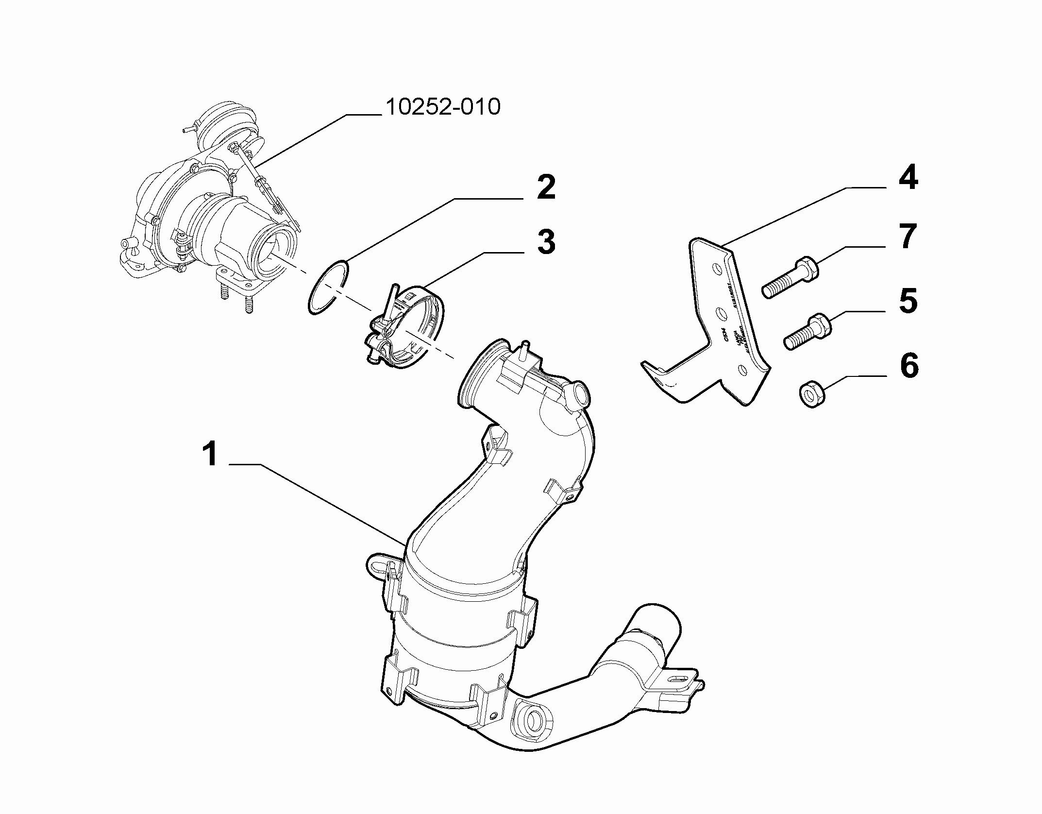 10258-010 FRONT PIPING