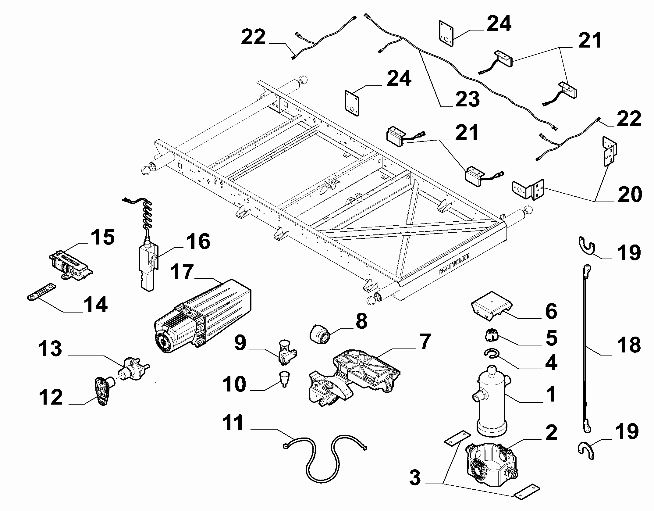 70021-060 PARTI IDRAULICHE ED ELETTRICHE CASSONE