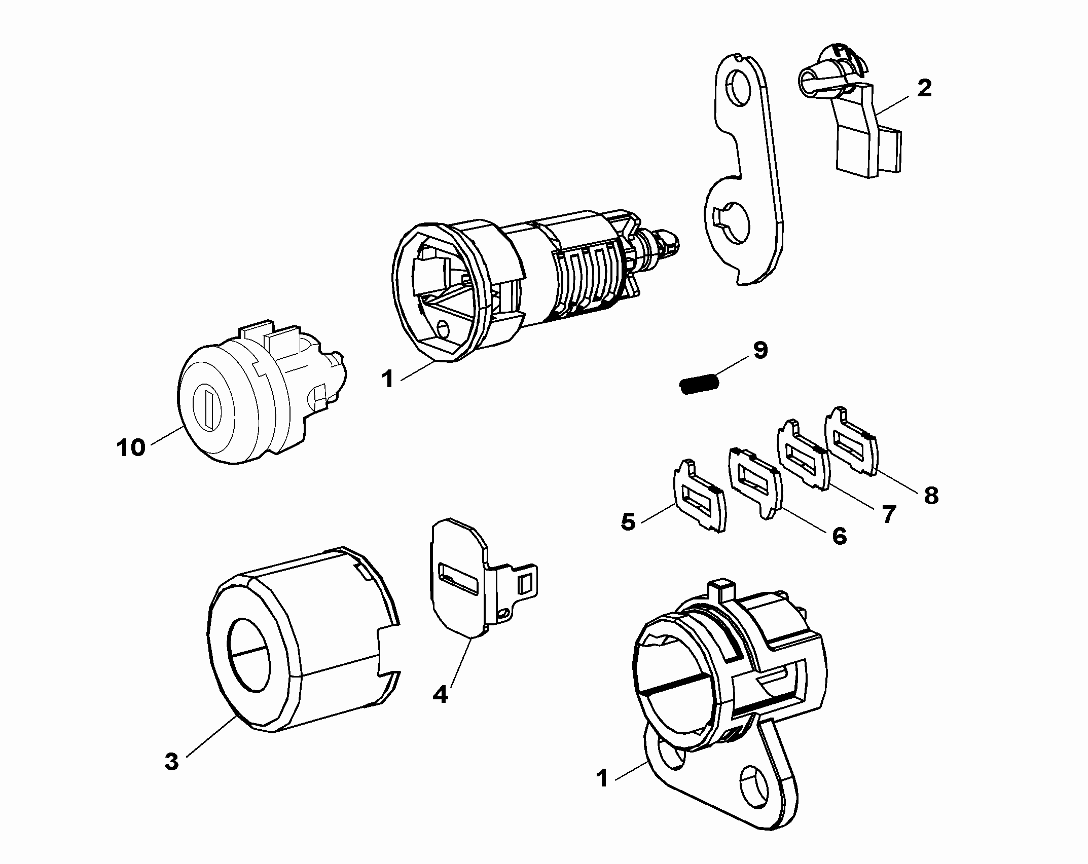 55202-020 KEY KIT AND OPENING SYSTEM