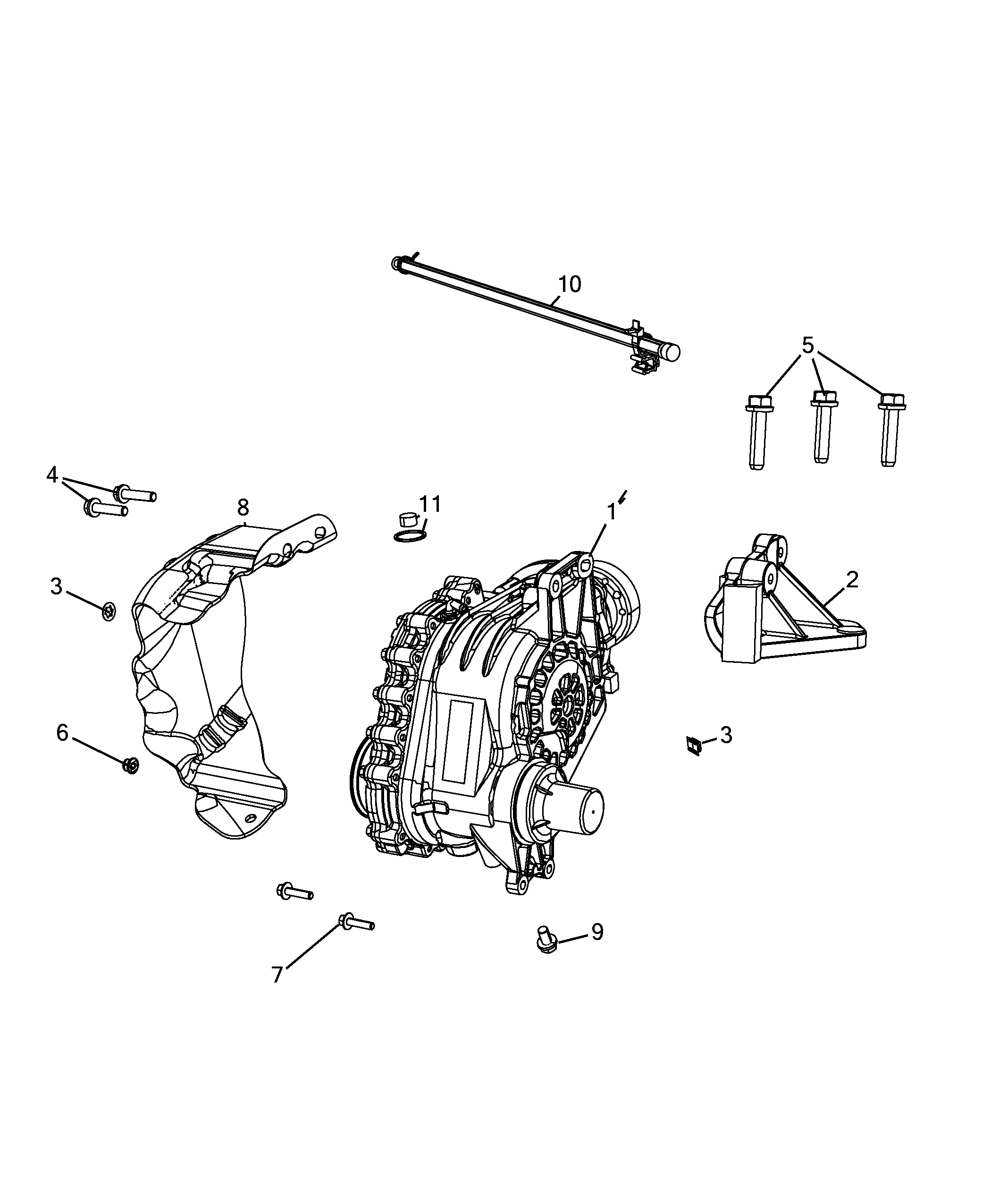 27403-010 FRONT AXLE AND POWER TAKE-OFF