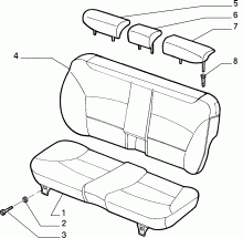 70613/00 REAR SEAT