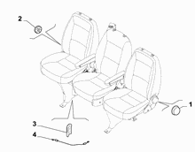 70613-030 REAR SEAT ADJUSTMENT DEVICE