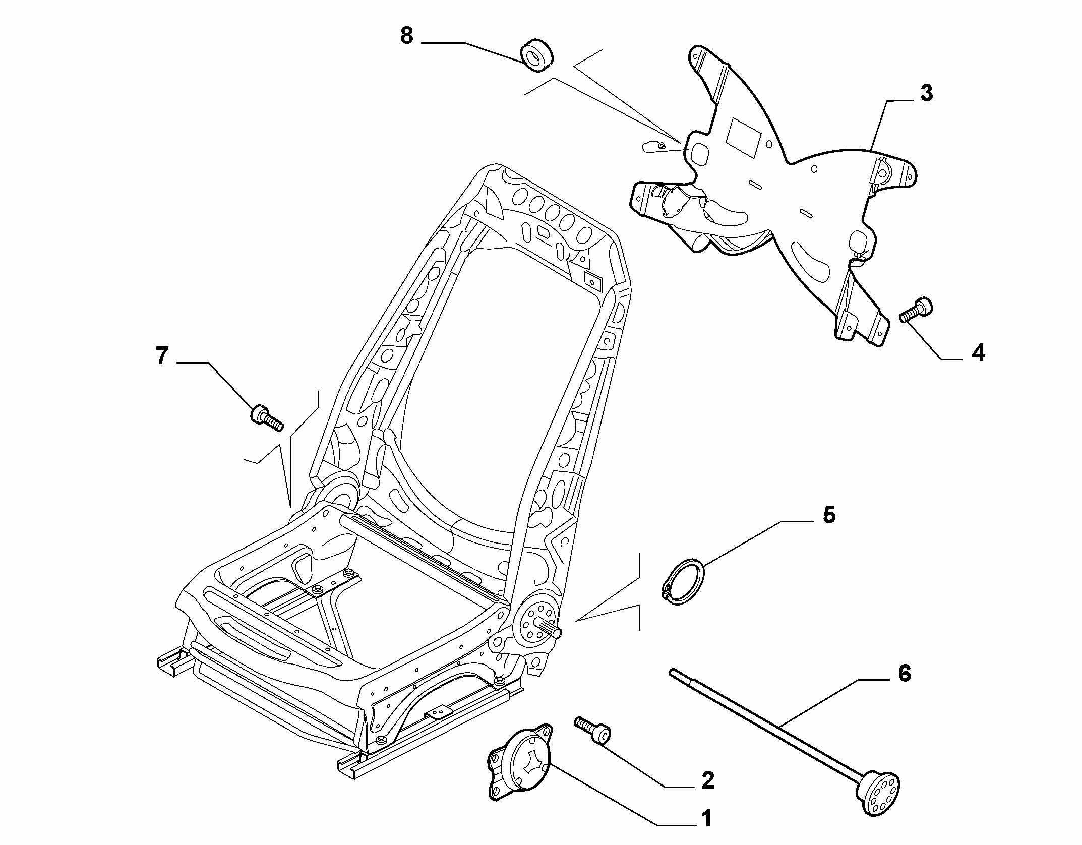70601-030 FRONT SEAT ADJUSTMENT DEVICES