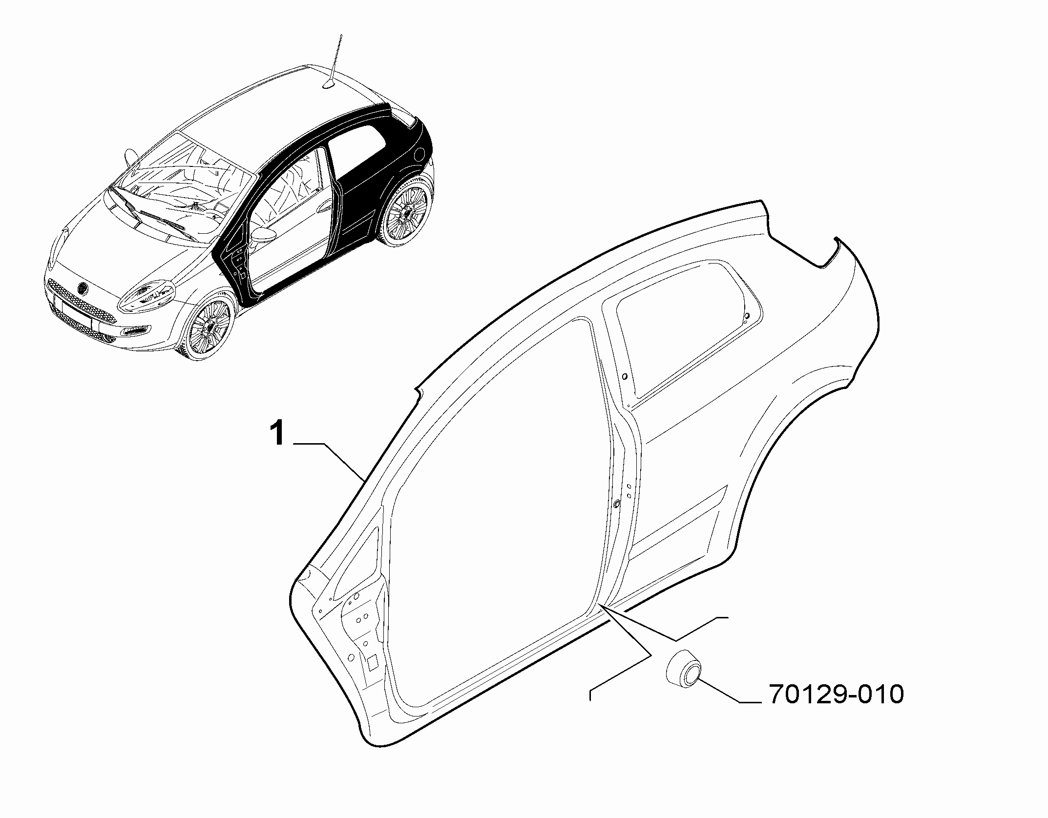70019-010 EXTERNAL SIDE FRAME