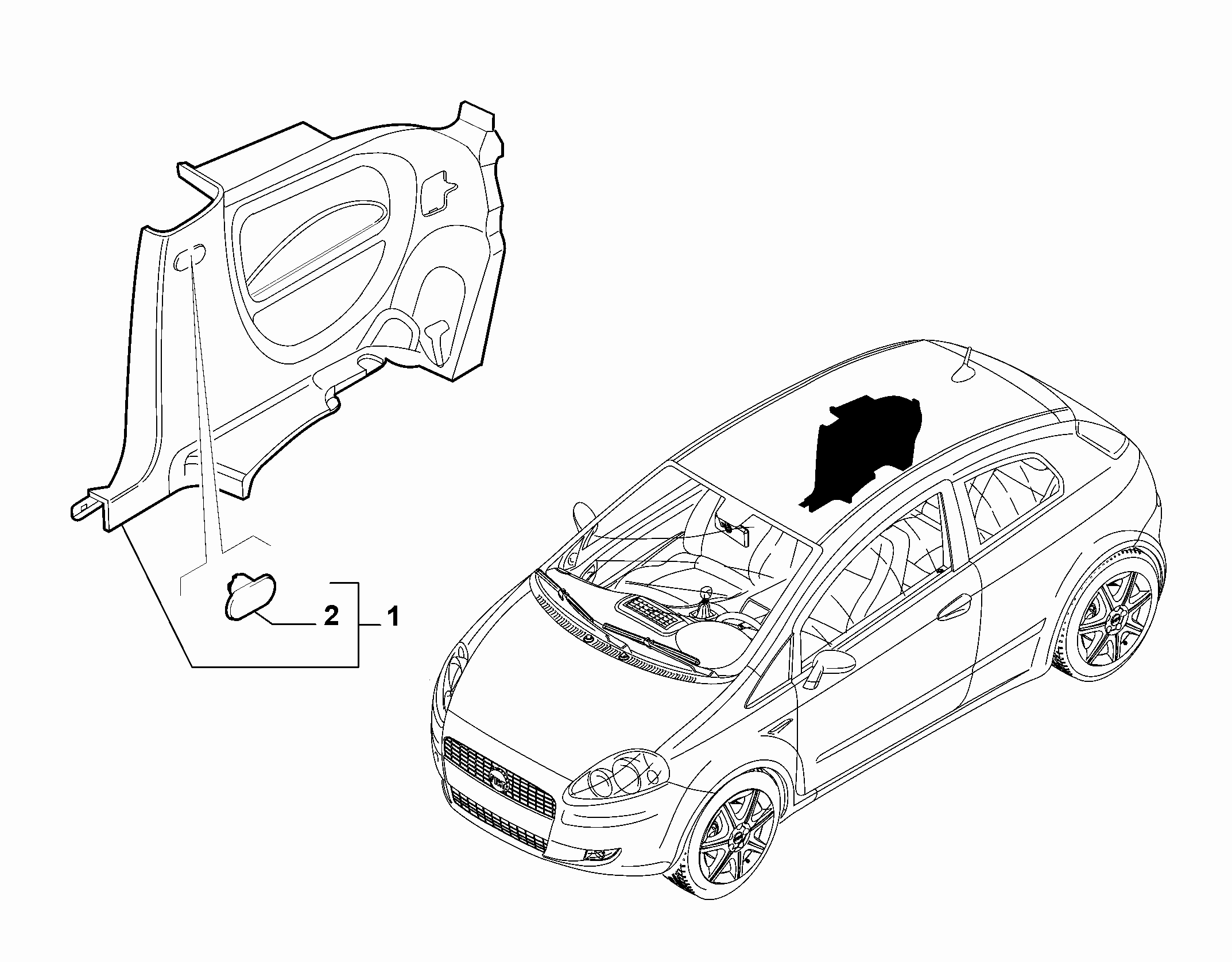 70524-010 REAR SIDE COVERING